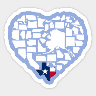 Texas Love - Deep in the Heart is Texas Magnet