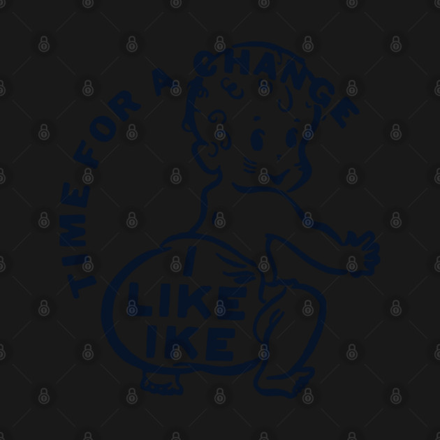 I Like Ike - Dwight Eisenhower Campaign Button by Yesteeyear