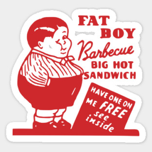Vintage Restaurant - Fat Boy BBQ San Francisco Magnet