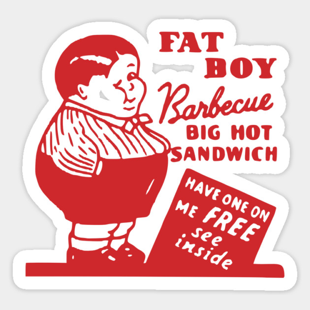 Vintage Restaurant - Fat Boy BBQ San Francisco Magnet by Yesteeyear