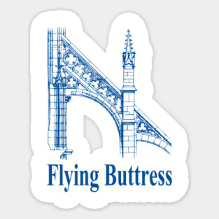 Gothic Architecture Flying Buttress Magnet