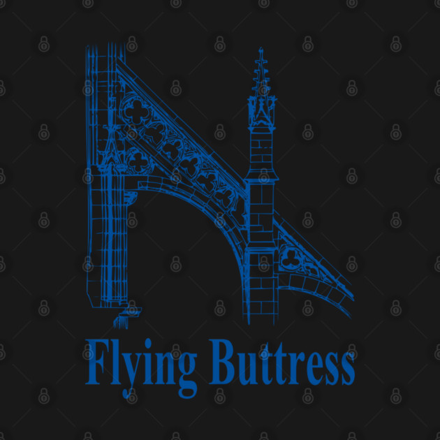 Gothic Architecture Flying Buttress by Yesteeyear