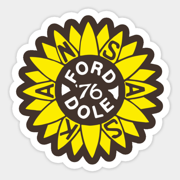 Gerald Ford And Bob Dole Kansas Campaign Button Magnet by Yesteeyear