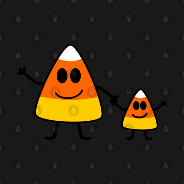 Halloween - Cute Candy Corn Family by Yesteeyear