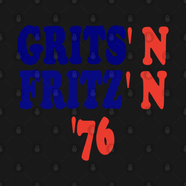 Grits N Fritz - Jimmy Carter And Walter Mondale Campaign Button by Yesteeyear