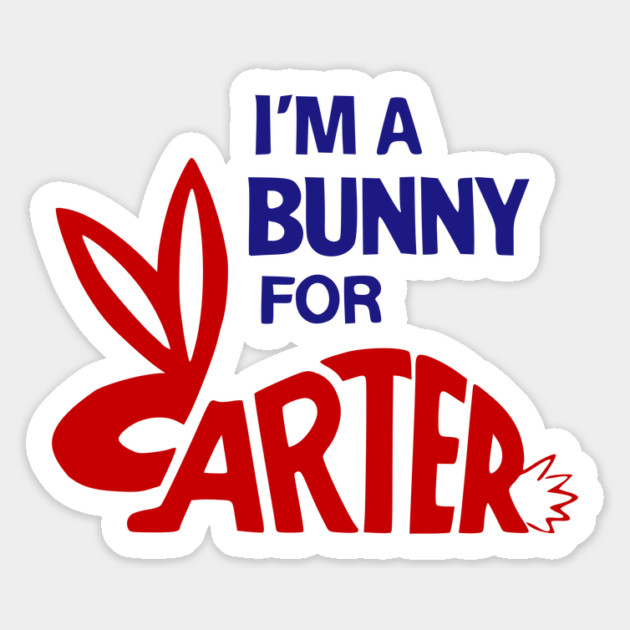 Jimmy Carter Campaign Button - I'm a Bunny for Carter Magnet by Yesteeyear