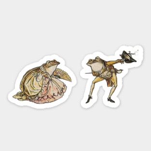 fancy frogs Sticker
