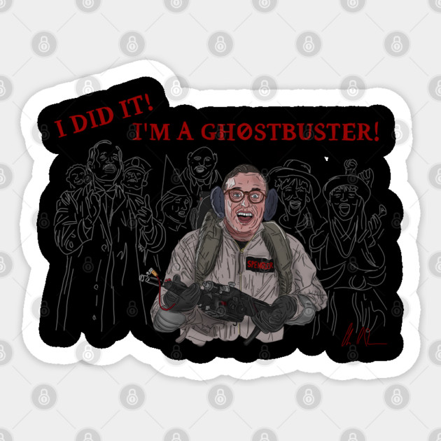 Ghostbusters 2: Louis Tully Did It Sticker by 51Deesigns