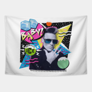 Ice Ice Baby Retro Vanilla Ice Tapestry
