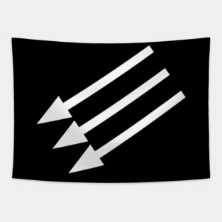 White Arrows Tapestry