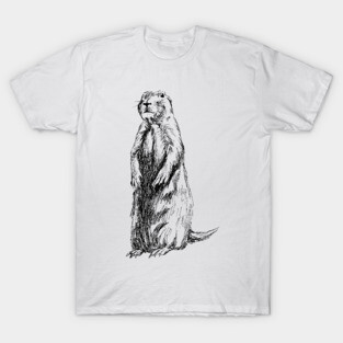 Groundhog Print T-Shirt