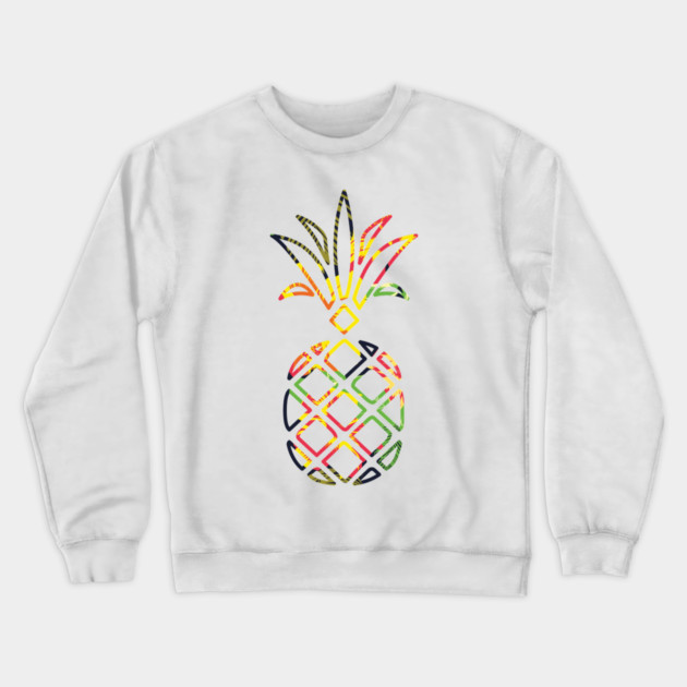 Tropical Pineapple Geometric Crewneck Sweatshirt by logiamerch