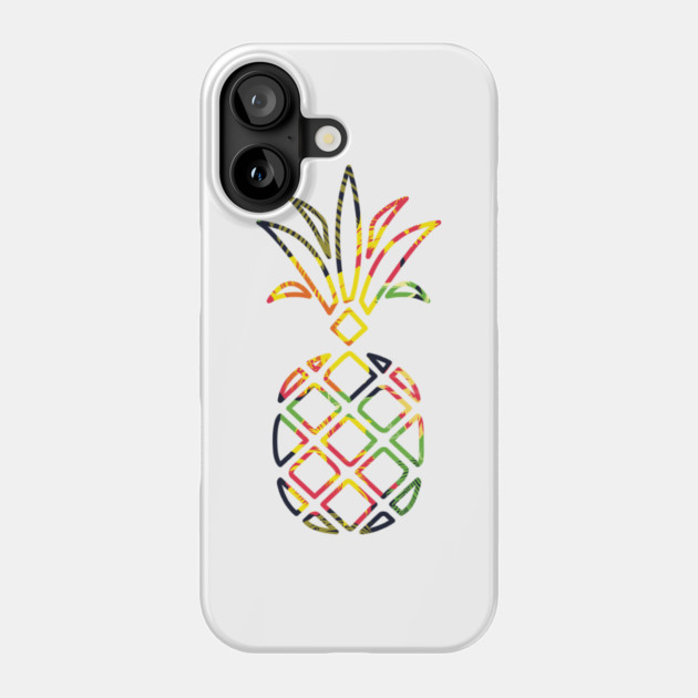 Tropical Pineapple Geometric Phone Case by logiamerch