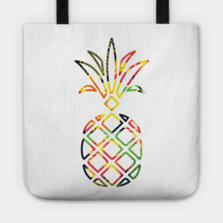 Tropical Pineapple Geometric Tote