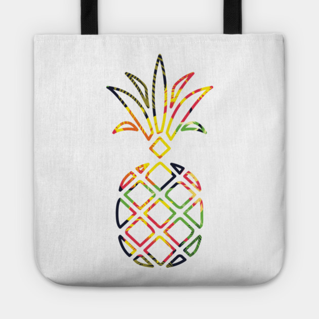 Tropical Pineapple Geometric Tote by logiamerch