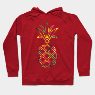 Tropical Pineapple Geometric Hoodie