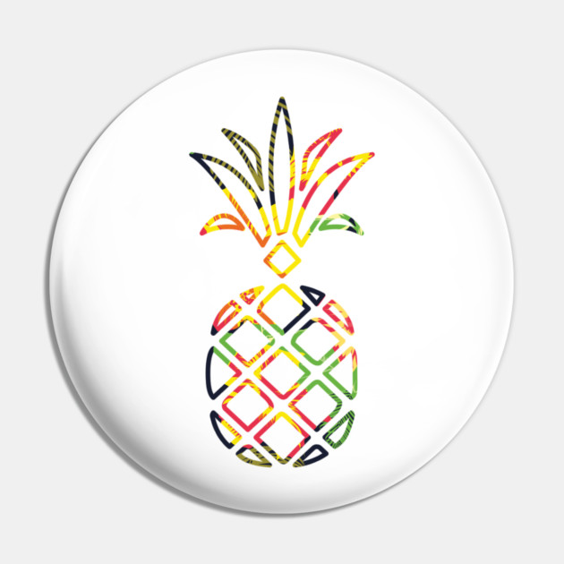 Tropical Pineapple Geometric Pin by logiamerch