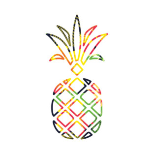 Tropical Pineapple Geometric T-Shirt
