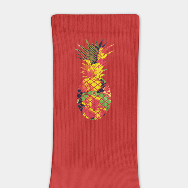 Tropical Pineapple Geometric Floral by logiamerch