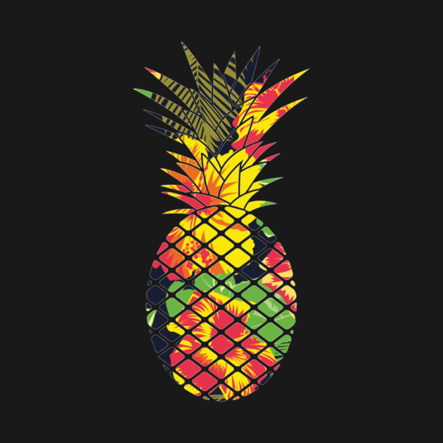 Tropical Pineapple Geometric Floral by logiamerch