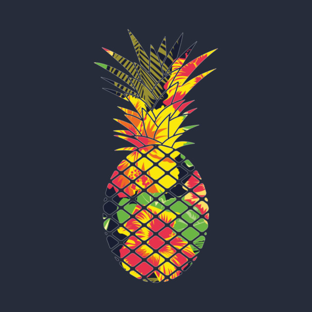Tropical Pineapple Geometric Floral by logiamerch