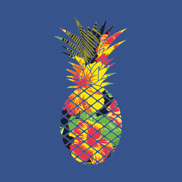 Tropical Pineapple Geometric Floral by logiamerch