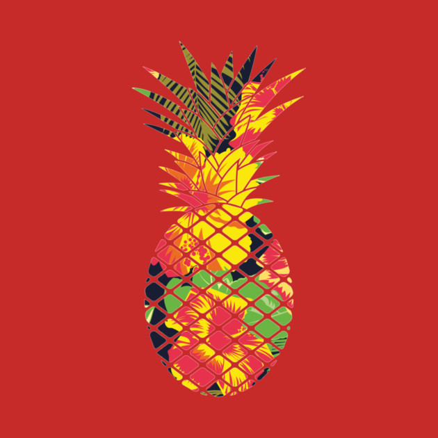 Tropical Pineapple Geometric Floral by logiamerch