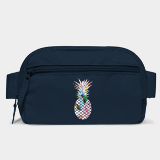 Tropical geometric Floral Bird Pineapple Bag
