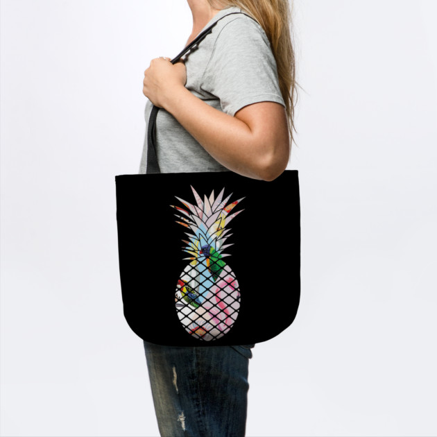 Tropical geometric Floral Bird Pineapple by logiamerch