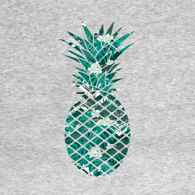 Blue Tropical Floral Geometric Pineapple by logiamerch