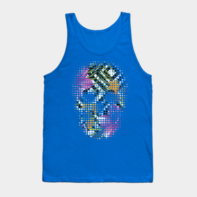 Tropical Skull Dots Tank Top by logiamerch