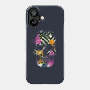 Tropical Skull Dots Phone Case