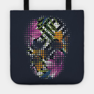 Tropical Skull Dots Tote