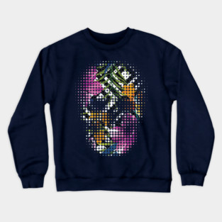 Tropical Skull Dots Crewneck Sweatshirt