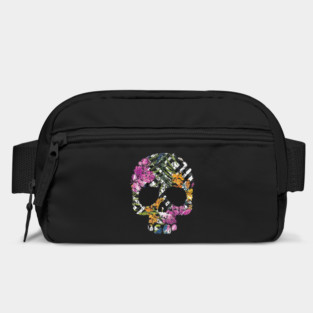 Tropical Floral Skull Bag