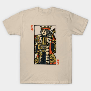 Original Standard Character of Playing Card King of Diamonds T-Shirt
