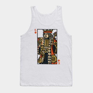Original Standard Character of Playing Card King of Diamonds Tank Top