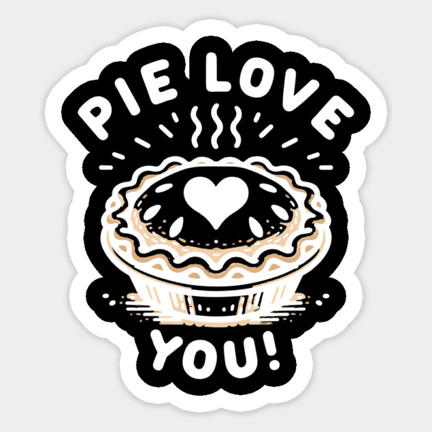 Pie Love You! Sticker by Frank Ring