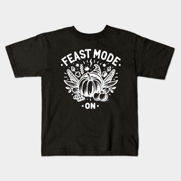 Feast Mode On Kids T-Shirt by Frank Ring