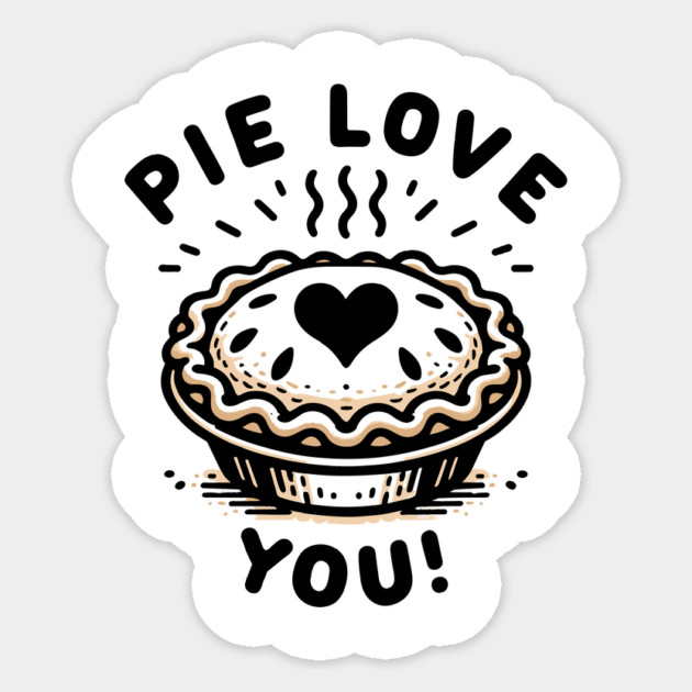 Pie Love You! Sticker by Frank Ring