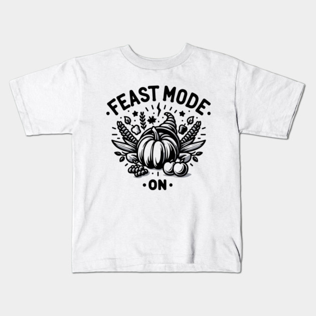 Feast Mode On Kids T-Shirt by Frank Ring