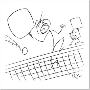 Pickleball Stick Posters and Art