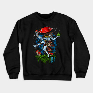 Psychedelic Shiva Magic Mushroom Crewneck Sweatshirt