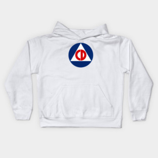 1950 Civil Defense Kids Hoodie