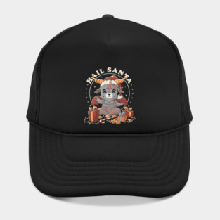 Hail Santa - Funny Cute Evil Christmas Baphomet Hat