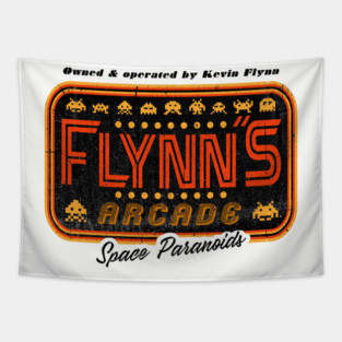 Flynn's Arcade Sign Lts Tapestry