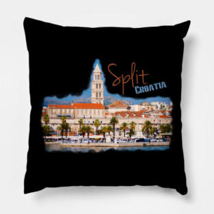 Split, Croatia: Waterfront Pillow