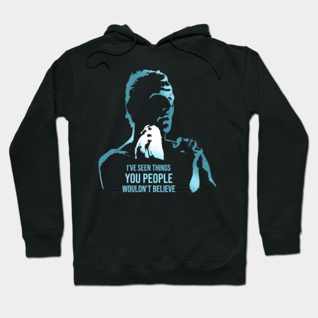 Tears in the Rain - Blade Runner Monologue Hoodie by Sachpica