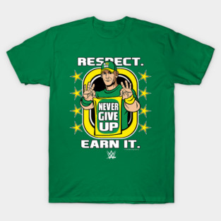 John Cena Respect Earn It Cartoon T-Shirt