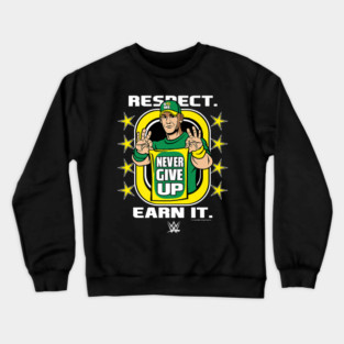 John Cena Respect Earn It Cartoon Crewneck Sweatshirt